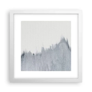 Poster in een witte lijst - Mysterieuze tekst - 30x30 cm