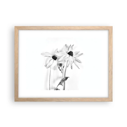 Een poster in een licht eiken lijst - Niemand wil alleen zijn - 40x30 cm