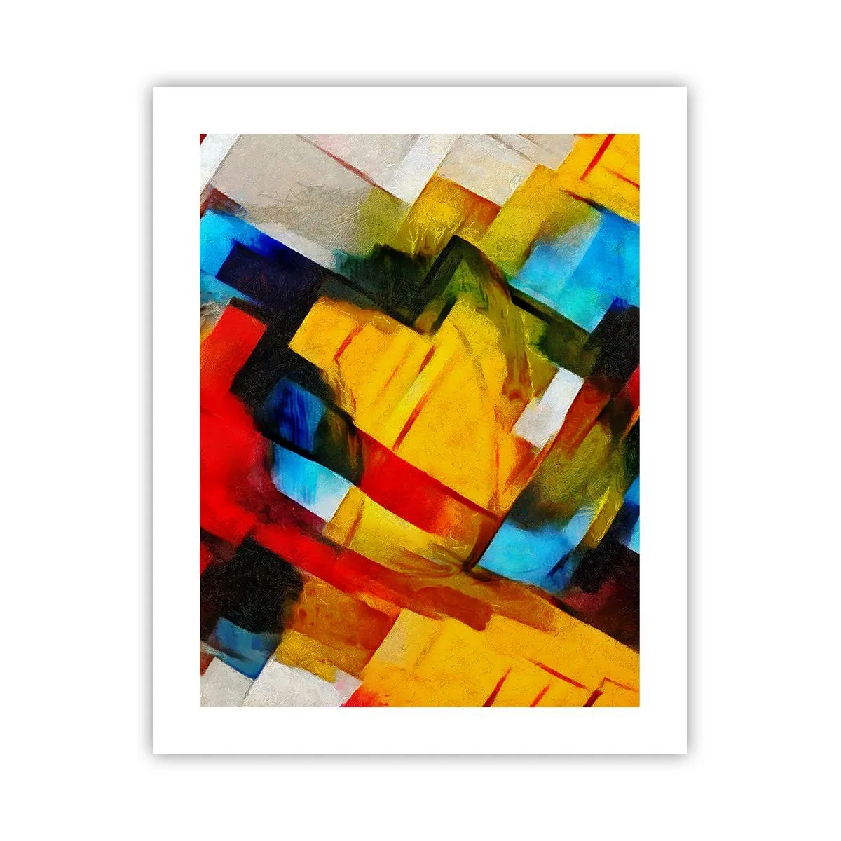 Poster - Een veelkleurig lagen koekje - 40x50 cm
