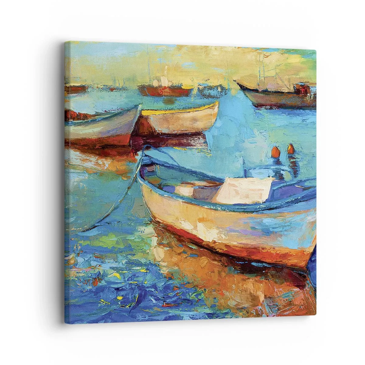 Schilderen op canvas - In de zuidelijke baai - 30x30 cm