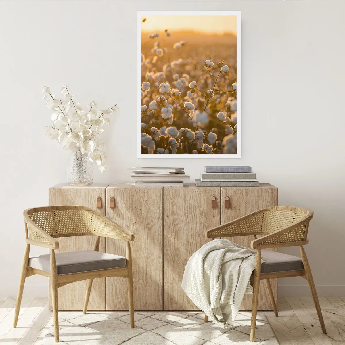 Poster - Pluizig veld - 30x40 cm