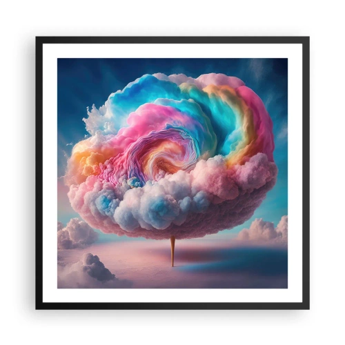 Poster in een zwarte lijst - De droom van een pretpark - 60x60 cm