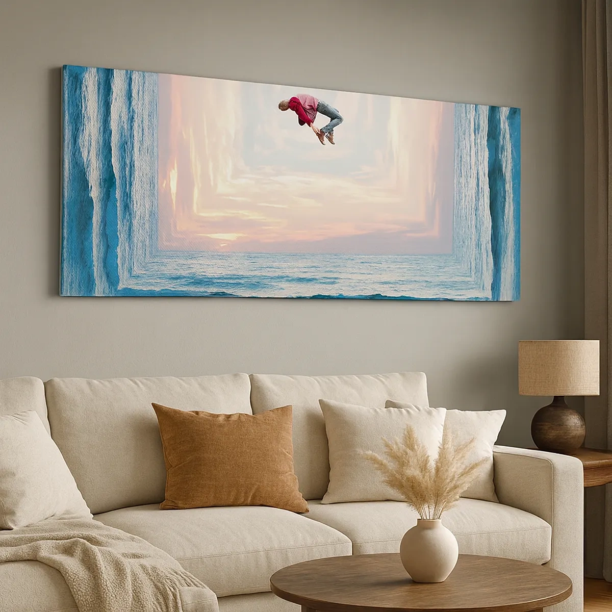 Schilderen op canvas - Naar een andere dimensie - 30x30 cm