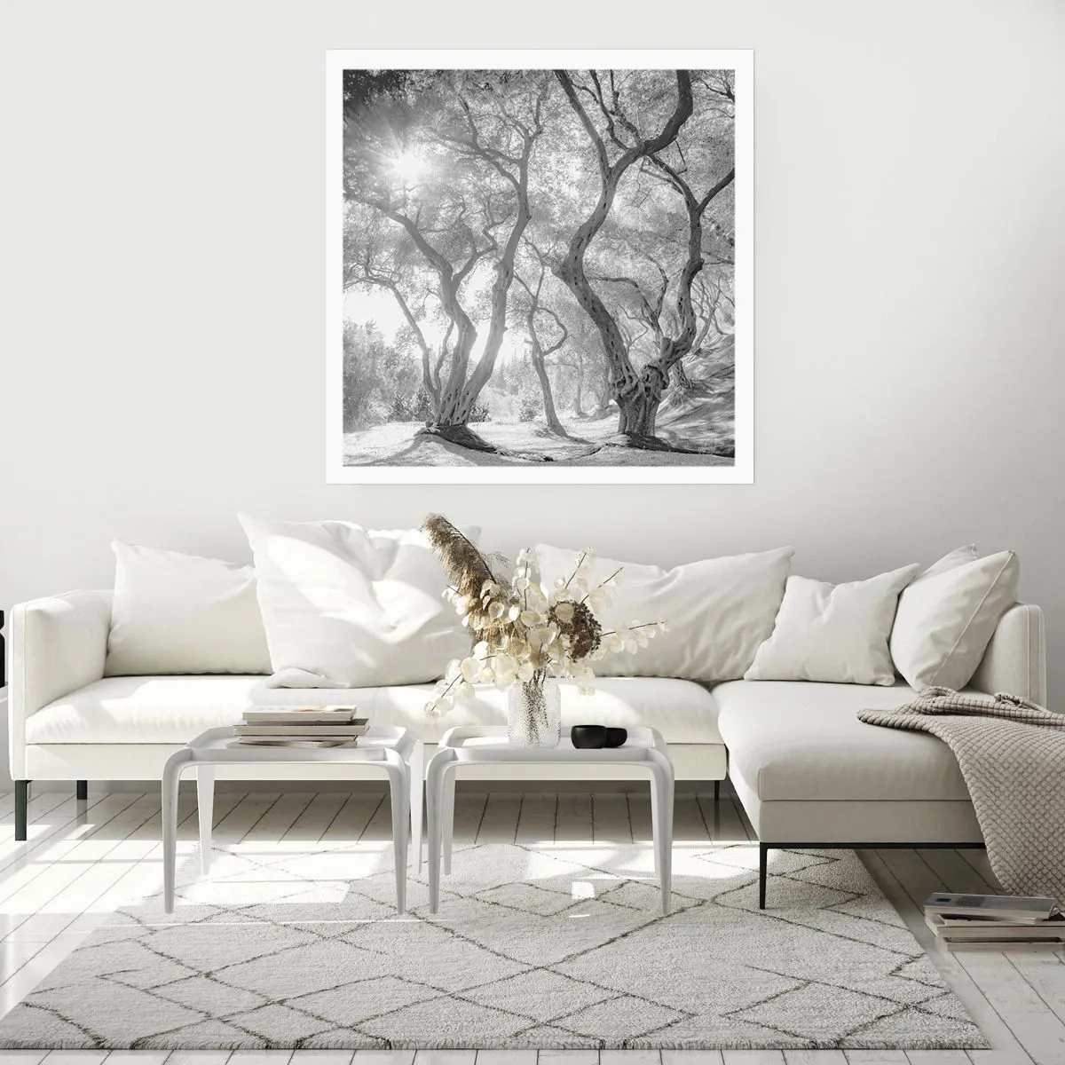 Poster - In de olijfboomgaard - 50x50 cm