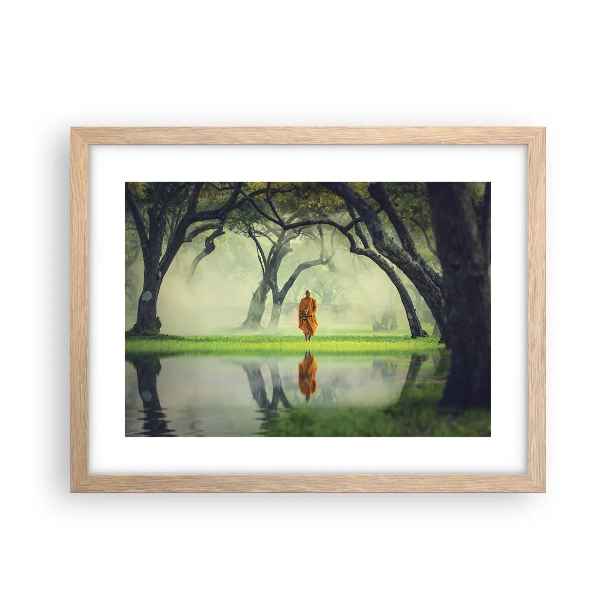 Een poster in een licht eiken lijst - Op weg naar verlichting - 40x30 cm