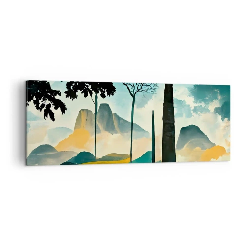 Schilderen op canvas - Nog hoger en hoger - 140x50 cm