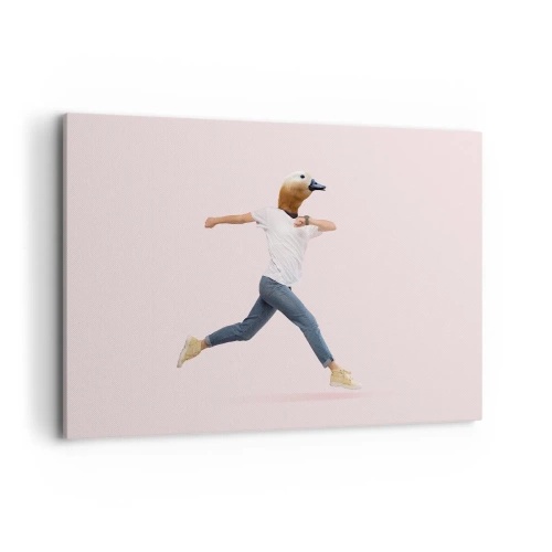 Schilderen op canvas - Een snufje absurditeit - 120x80 cm