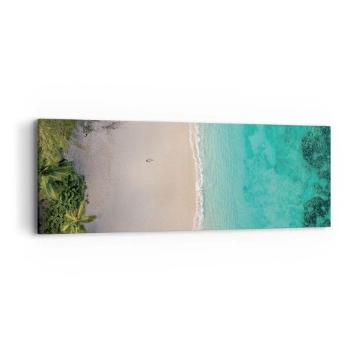 Schilderen op canvas - Paradijsstrand - 90x30 cm