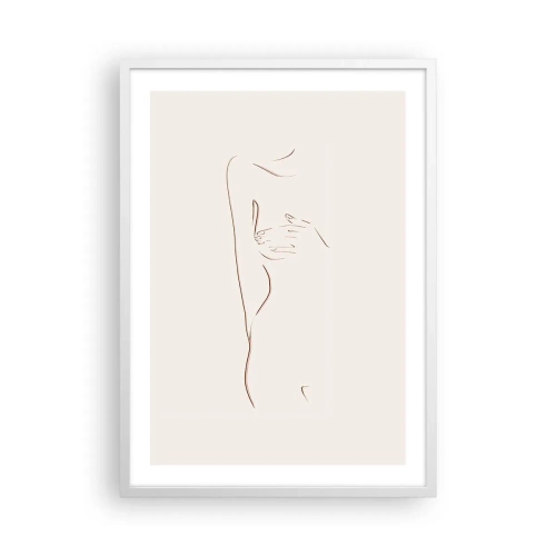 Poster in een witte lijst - De vorm van verlangen - 50x70 cm