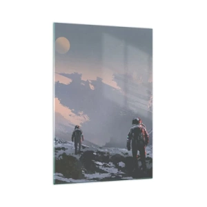 Schilderen op glas - Onder een onbekende ster - 70x100 cm