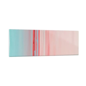 Schilderen op glas - Abstractie bij dageraad - 90x30 cm