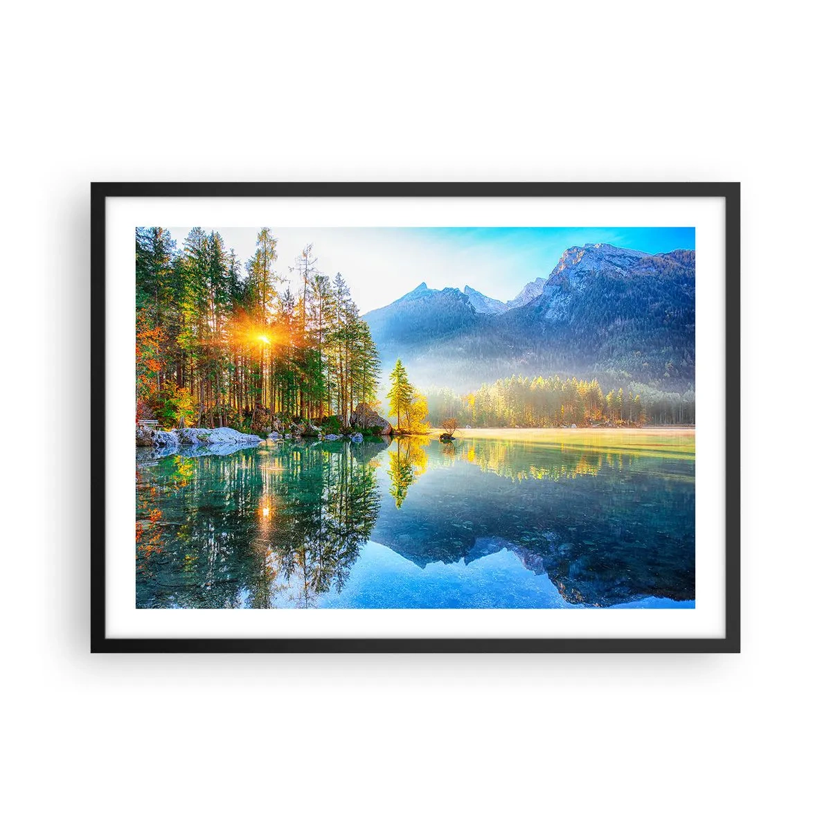 Poster in een zwarte lijst - Majesteit en zoetheid - 70x50 cm