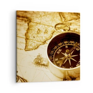 Schilderen op canvas - Oost of west? - 50x50 cm