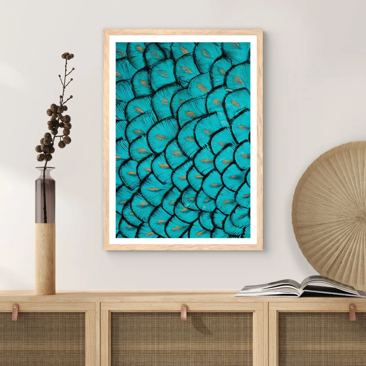Een poster in een licht eiken lijst - Het grote verengala - 61x91 cm