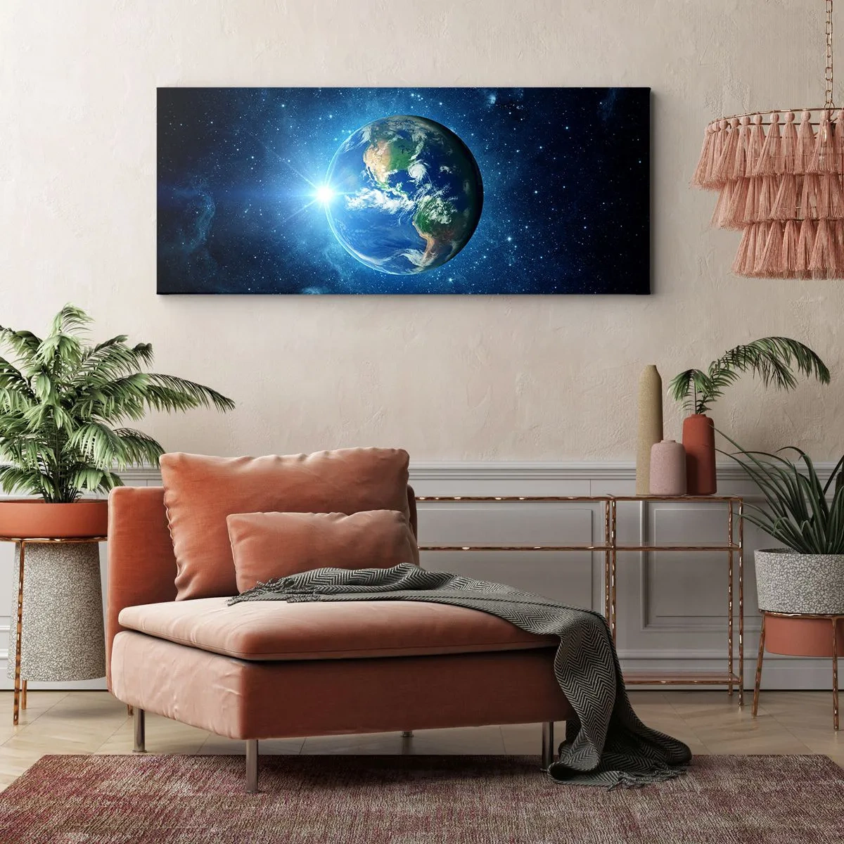 Schilderen op canvas - We zijn in de hemel - 100x40 cm