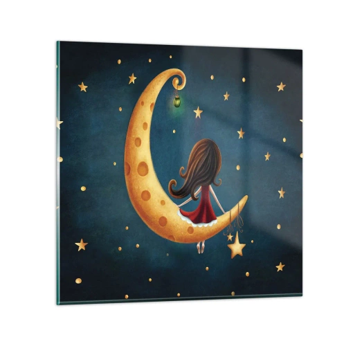 Schilderen op glas - Een keer… - 50x50 cm