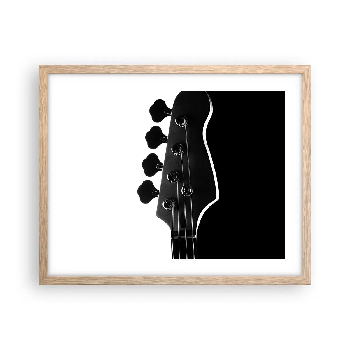 Een poster in een licht eiken lijst - Rock stilte - 50x40 cm