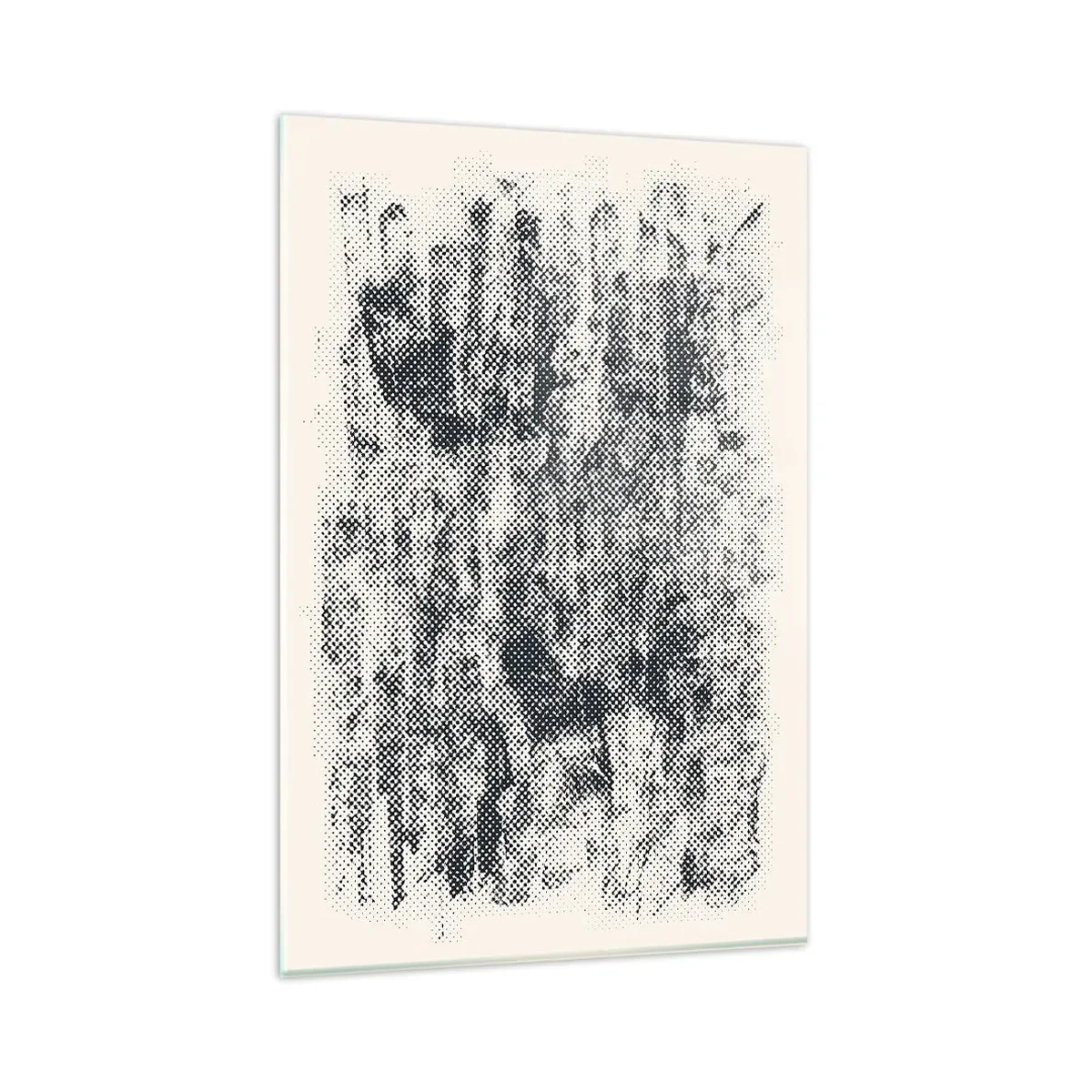 Schilderen op glas - Mistige compositie - 80x120 cm