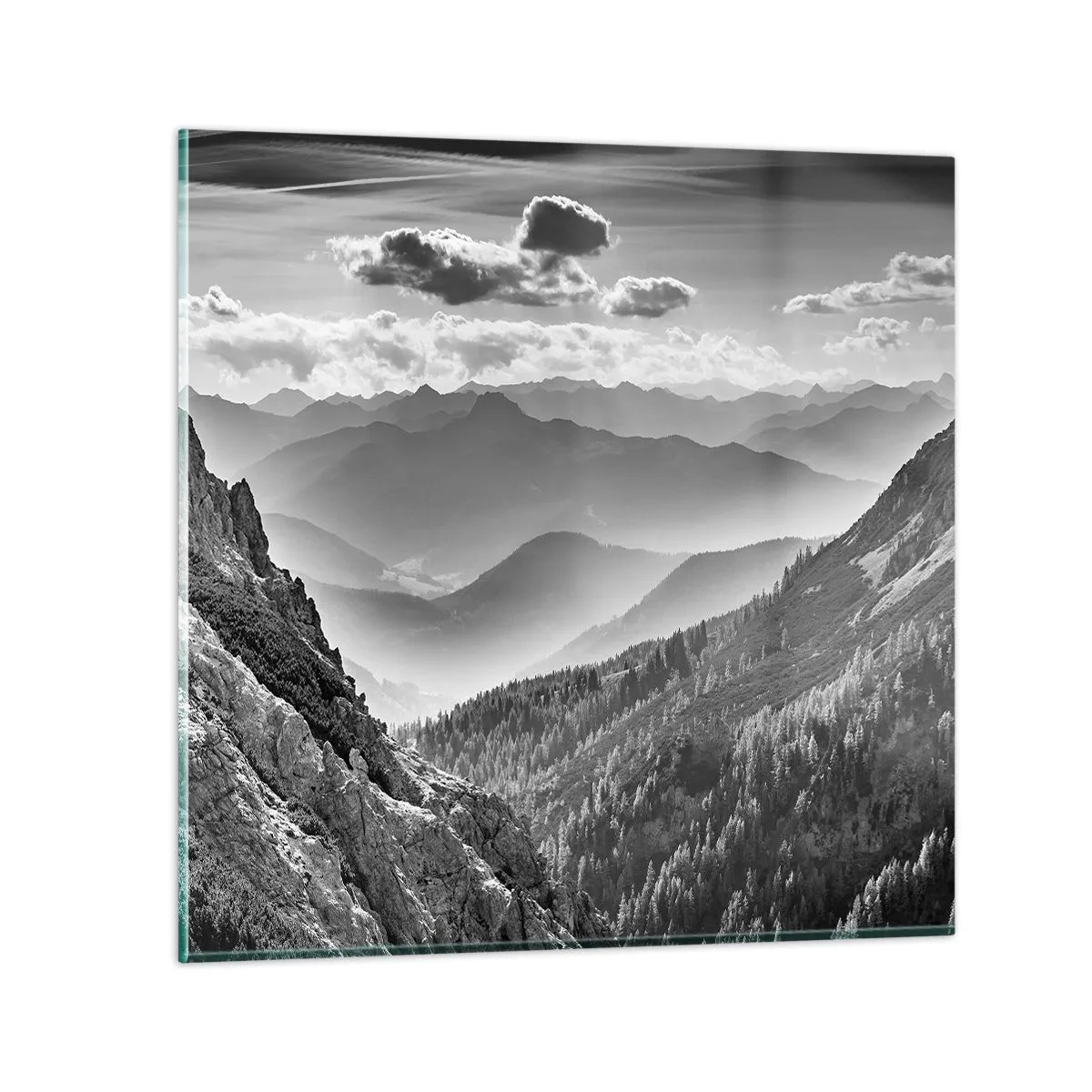 Schilderen op glas - Tot aan de horizon - 70x70 cm