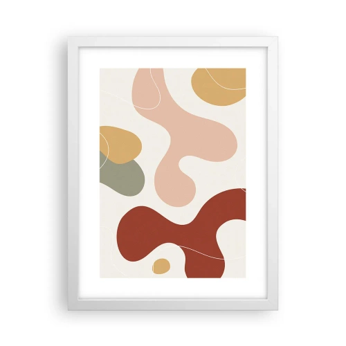 Poster in een witte lijst - Kronkels of krullen? - 30x40 cm