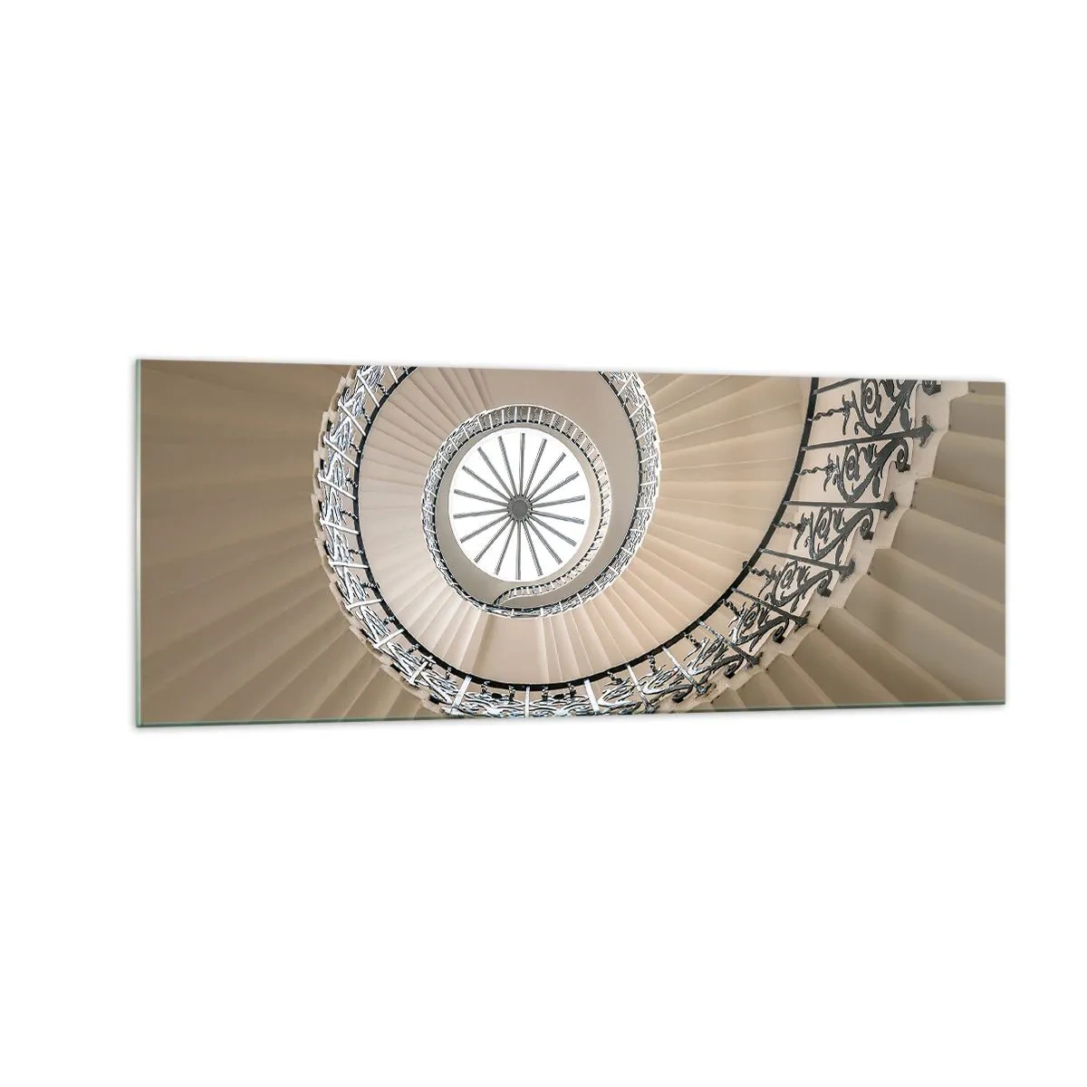 Schilderen op glas - Binnenin de schaal - 140x50 cm