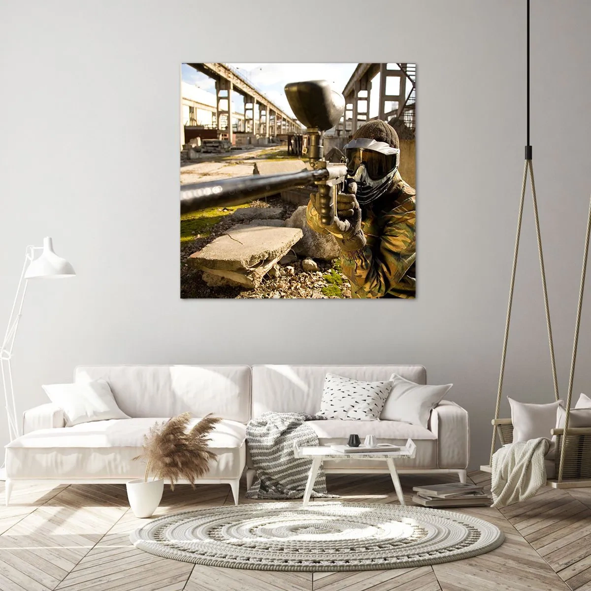 Schilderen op canvas - En jij kunt een held worden - 30x30 cm