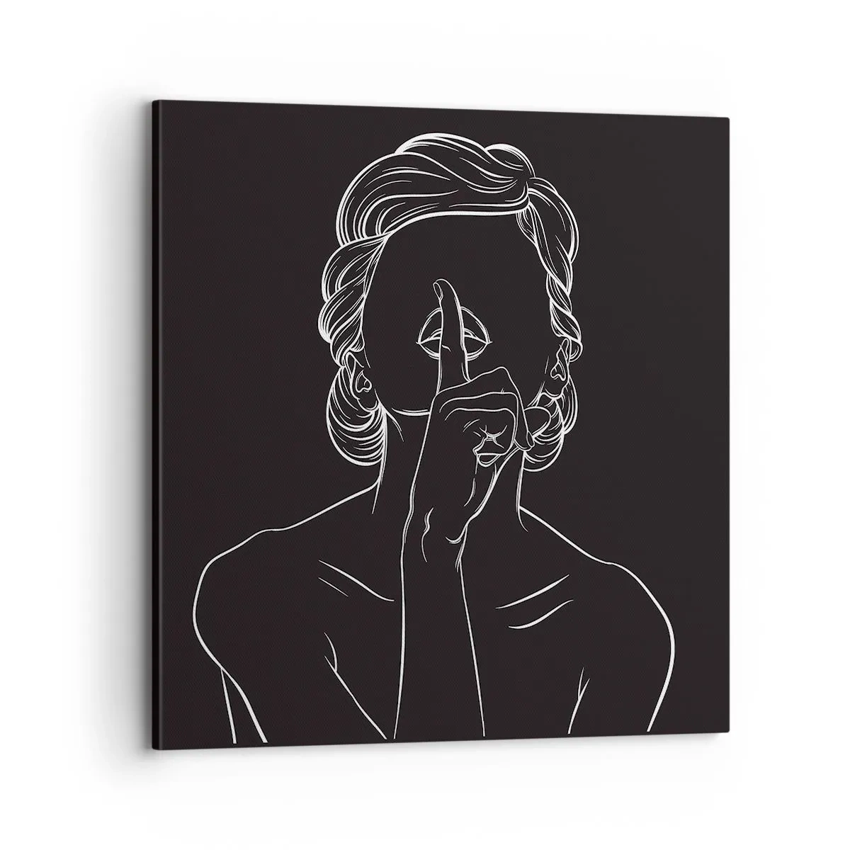 Schilderen op canvas - Schoonheid bloeit in stilte - 70x70 cm