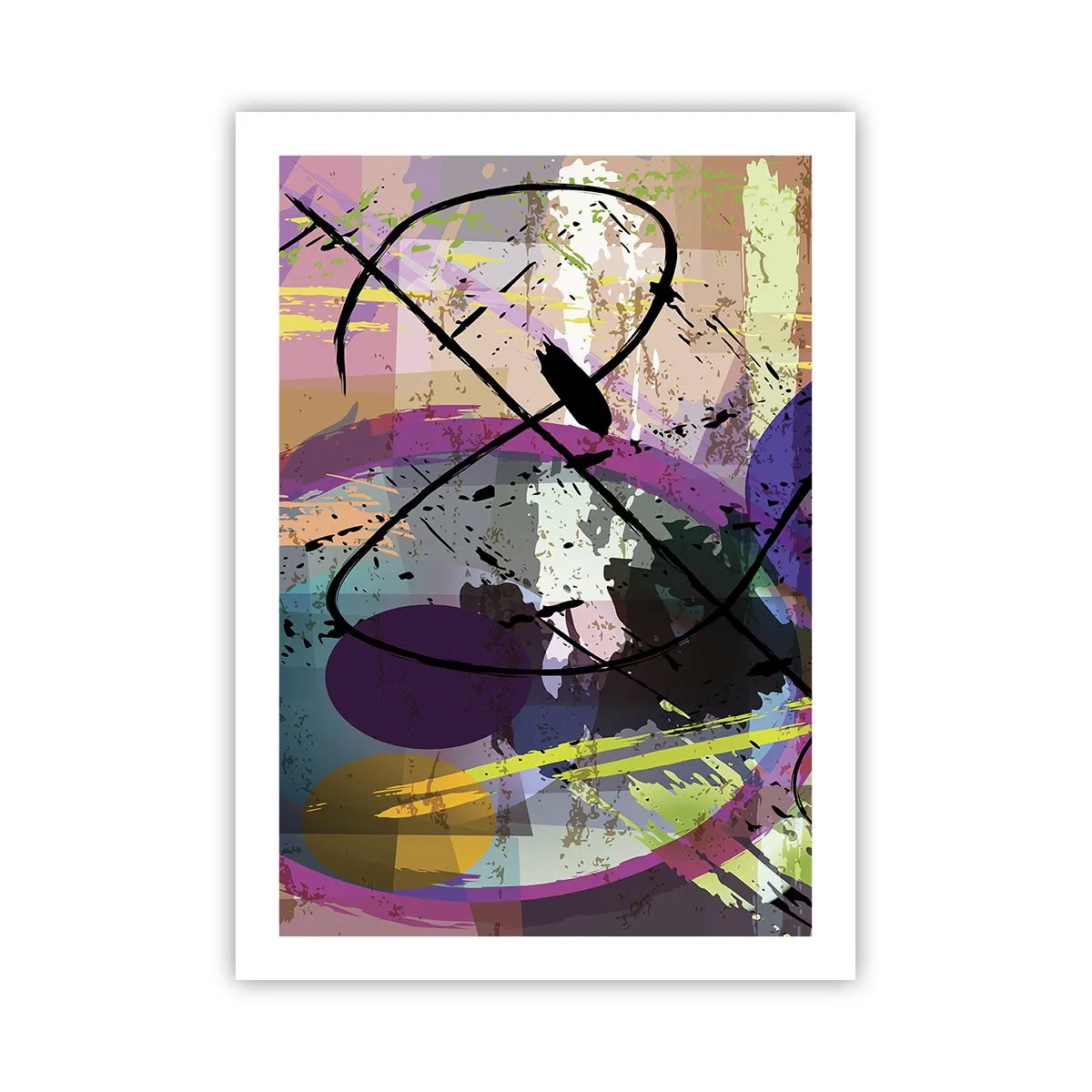 Poster - Je kunt rechtdoor of rondom - 50x70 cm