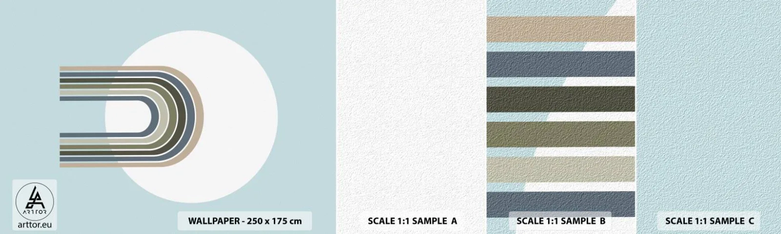 Fotobehang Staaltje Standard Eco - Onweerstaanbare aantrekkingskracht - Abstractie, Grafisch, Deel - 100x30 cm