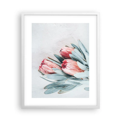 Poster in een witte lijst - Schaamt zich voor hun eigen schoonheid - 40x50 cm