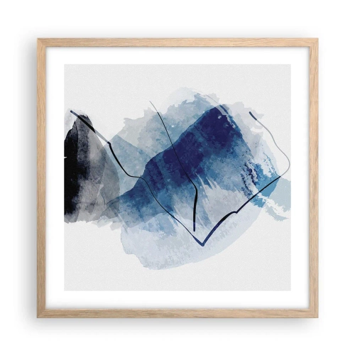 Een poster in een licht eiken lijst - Ijsberg - 50x50 cm