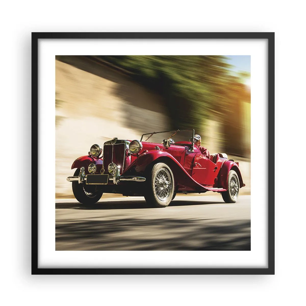 Poster in een zwarte lijst - Mooier dan Nike van Samothrace - 50x50 cm