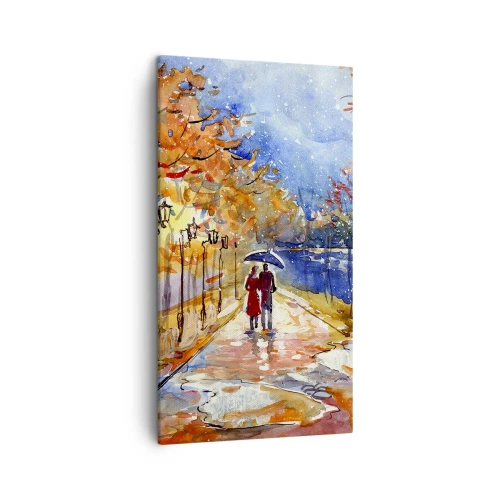 Schilderen op canvas - Samen tot de grens van de tijd - 45x80 cm