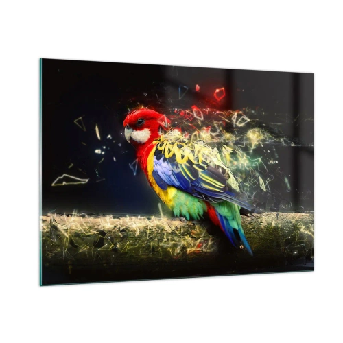 Schilderen op glas - Boodschapper van uitstraling - 100x70 cm