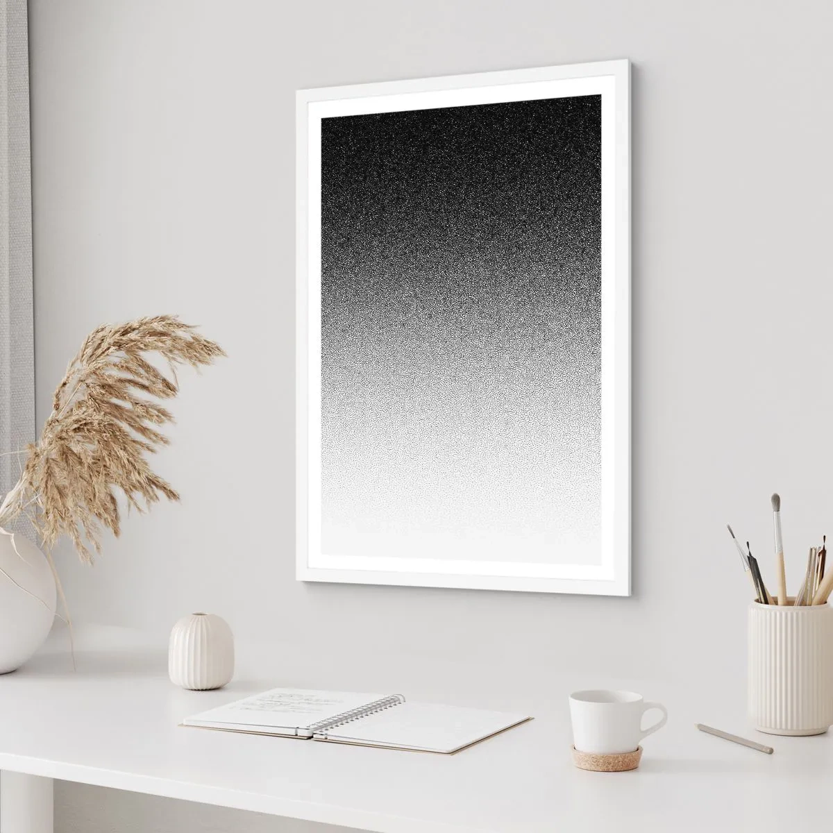 Poster in een witte lijst - Naar het licht - 61x91 cm