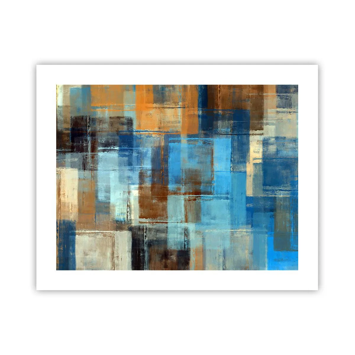 Poster - Door de blauwe sluier - 50x40 cm