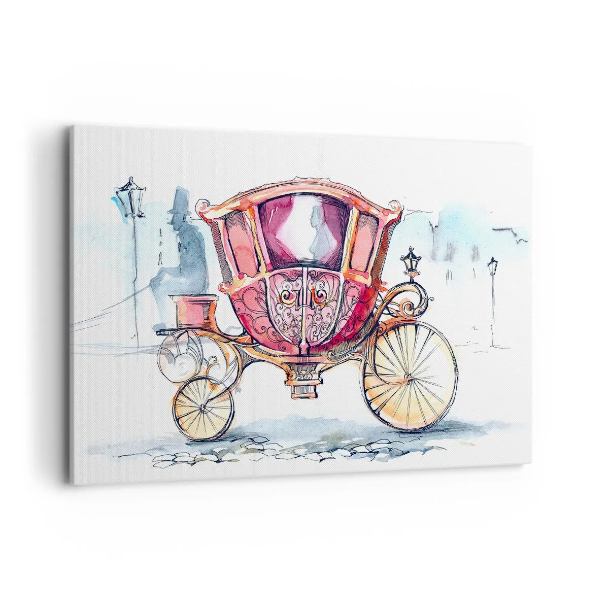 Schilderen op canvas - Naar de bruiloft of naar het bal? - 120x80 cm