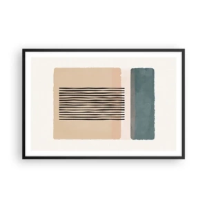 Poster in een zwarte lijst - Alles is oke - 91x61 cm