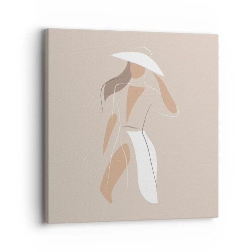 Schilderen op canvas - Mode is leuk - 30x30 cm