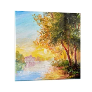 Schilderen op glas - Et in Arcadia ego - 30x30 cm