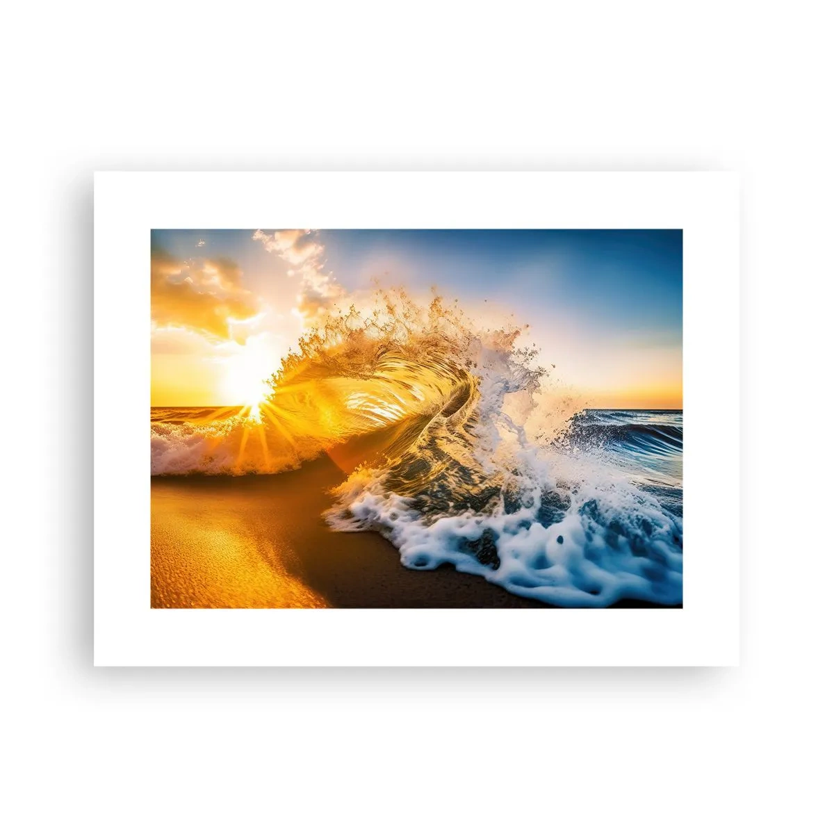 Poster - Plezier in het zand - 40x30 cm