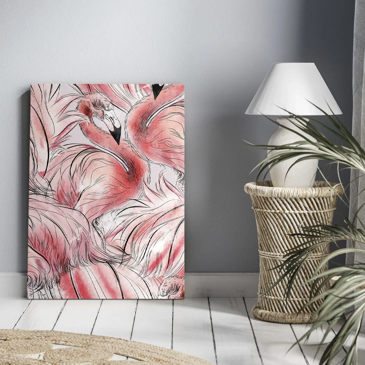 Schilderen op canvas - Vogelcorps de ballet - 80x120 cm