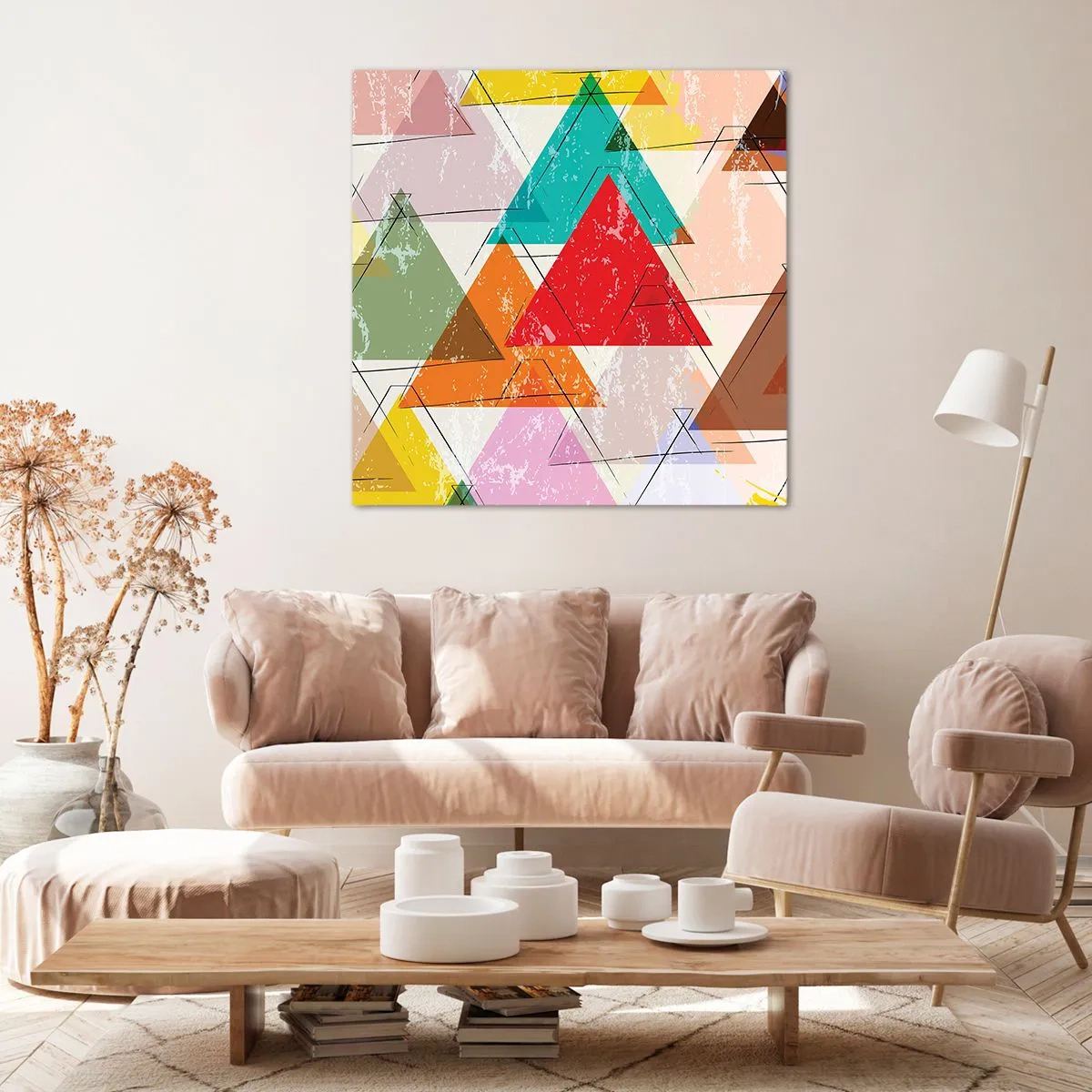 Schilderen op canvas - Onzinnige praat uitslaan - 70x70 cm