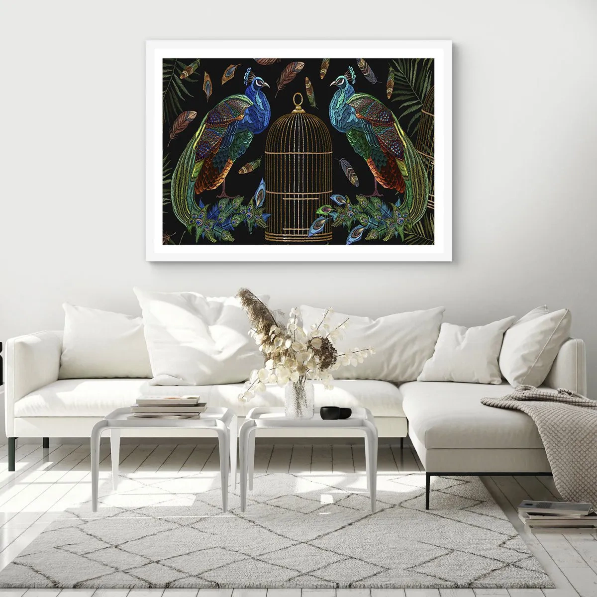 Poster in een witte lijst - In koninklijke gewaden - 100x70 cm