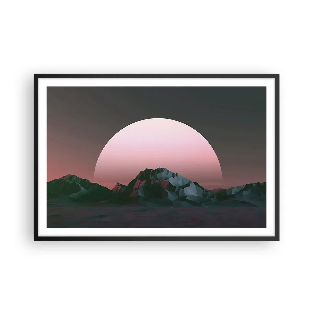 Poster in een zwarte lijst - In een naburig sterrenstelsel - 91x61 cm