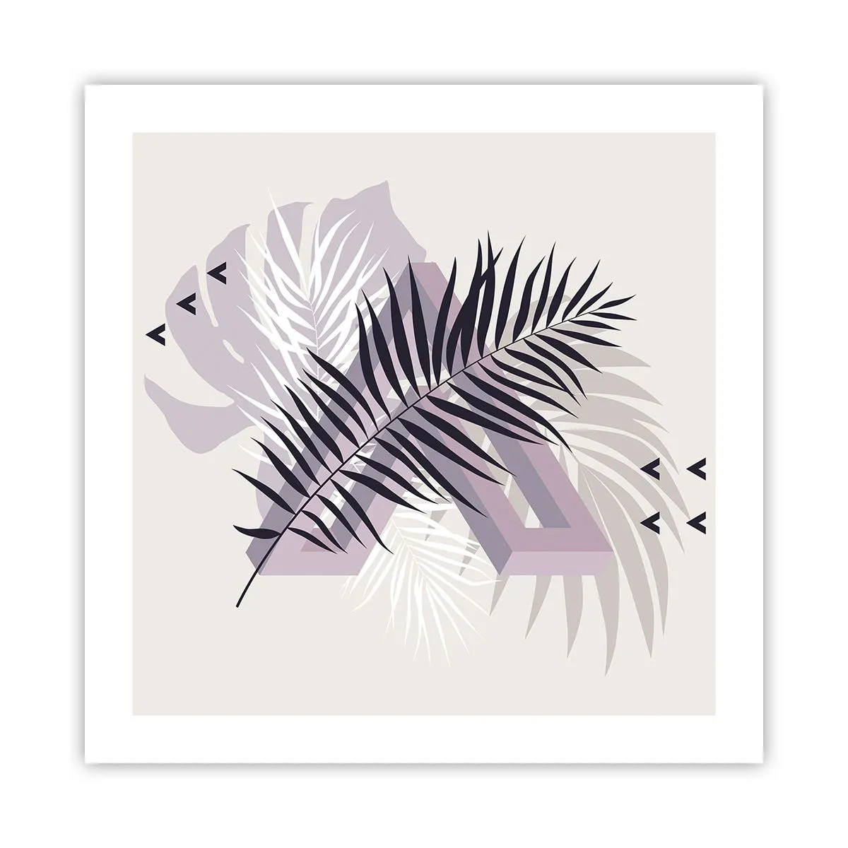 Poster - De schaduw van de schaduw - 50x50 cm