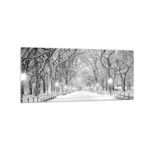 Schilderen op glas - Vier seizoenen - winter - 120x50 cm