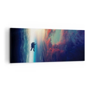 Schilderen op canvas - Ga het universum tegemoet - 120x50 cm