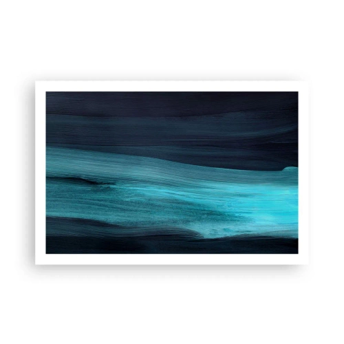 Poster - Ga met de stroom mee - 91x61 cm