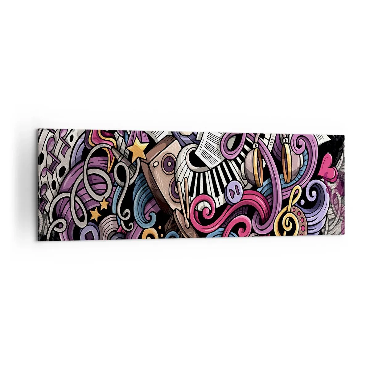 Schilderen op canvas - Ingewikkelde melodie - 160x50 cm